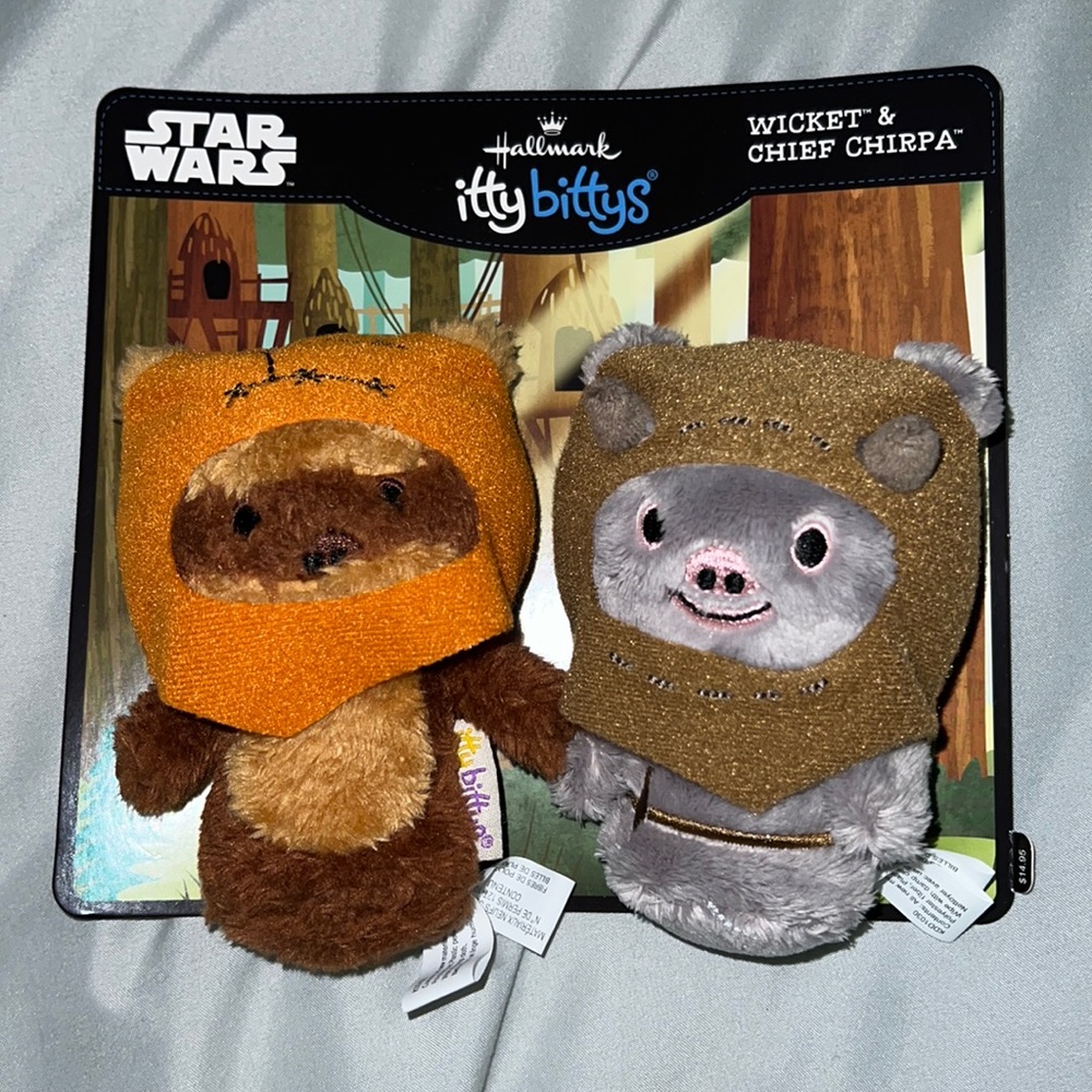 NWT Star Wars Itty Bittys - Wicket & Chief Chirpa